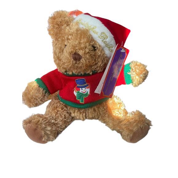 Christopher Radko Rare 2004 Galerie Au Chocolat Christmas Teddy Bear Plush - Picture 10 of 10